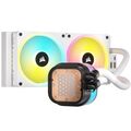Cooler cpu corsair h100i, ventilator 2x120 mm, baza cupru, socket support intel 1700, intel 1200, intel 1150, intel 1151, intel 1155, intel 1156, amd am5, amd am4, alb,  Ventilatoare carcasa | electropc.ro