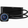 Cooler cpu corsair h100i elite lcd xt racire cu lichid, radiator aluminiu, dimensiune radiator 240mm, 2x ventilatoare 120mm, compatibilitate intel 1700, 1200, 1150, 1151, 1155, 1156, 1366, 2011, 2066, amd am5, am4, am3, strx4, str4,  Ventilatoare carcasa | electropc.ro