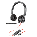 Poly blackwire 3220 stereo usb-c headset +usb-c/a adapter,  Camera all in one | electropc.ro