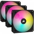 Ventilatoare corsair icue ar120 digital rgb 120mm pwm fan, triple pack, fan size 120mm x 25mm, sound level 10 - 27.3 dba black,  Ventilatoare carcasa | electropc.ro