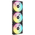 Fan corsair qx120, ventilator 3x120 mm,  negru,  Ventilatoare carcasa | electropc.ro