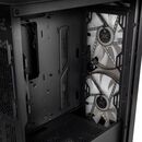 Carcasa lian li lancool 215 mid-tower argb tempered glass negru, pci-slots 7, preinstalled fans 1x 120 mm, 2x 200 mm,  Carcase | electropc.ro