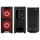 Carcasa lian li lancool 215 mid-tower argb tempered glass negru, pci-slots 7, preinstalled fans 1x 120 mm, 2x 200 mm,  Carcase | electropc.ro