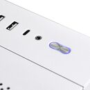 Carcasa lian li o11 dyn mini snow edition mid-tower tempered glass alb, pci-slots 5, 7,  Carcase | electropc.ro