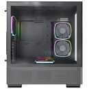 Carcasa montech sky two, mid-tower negru, preinstalled fans 4x 120 mm,  Carcase | electropc.ro