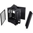 Carcasa phanteks eclipse g300a atx tempered glass argb negru, preinstalled fans 1x 120 mm,  Carcase | electropc.ro