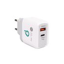 Alim. retea spacer qc usb-a&c 18w, alb,  Incarcatoare telefoane | electropc.ro