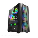 Carcasa 1stplayer gaming x3-m-4f1-bk, fara sursa, black,  Carcase | electropc.ro