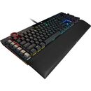 Tastatura gaming mecanica corsair k100, iluminare rgb icue, switch optic corsair opx rapidfire, butoane doubleshot pbt, negru,  Tastaturi | electropc.ro