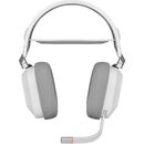 Casti gaming wireless corsair hs80, dolby atmos surround, slipstream wireless & usb-c, multiplatforma ps4/ps5/pc, alb,  Casti audio | electropc.ro