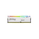 Memorie ram kingston, dimm, ddr5, 16gb, 5600mhz, cl36, 1.35v, fury beast white, rgb,  Memorii RAM Desktop | electropc.ro