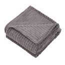 Patura flannel 150x200 cm gri,  Paturi si Cuverturi | electropc.ro
