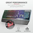 Tastatura trust gxt 860 thura, semi-mechanical gaming, neagra,  Tastaturi | electropc.ro