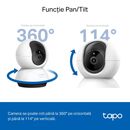 Tp-link tapo c220 camera supraveghere wi-fi pentru interior cu funcție pan/tilt și detectare ai, rezoluție: 2k 4mp qhd （2560 * 1440 px）, lentile: distanță focală: 4.0mm, f/no: 2.0, pan/tilt range:360° pe orizontală, 114° pe verticală, frame rate: 2560×144,  Camere supraveghere IP | electropc.ro