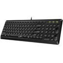 Tastatura genius slimstar q200, usb, cu fir, us layout, neagra,  Tastaturi | electropc.ro