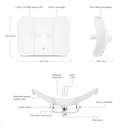 Ubiquiti unifi u6-long range wifi 6 access point, standard wifi 802.11a/b/g , wifi 4/wifi 5/wifi 6 , interfata: 1x gbe rj45, bluetooth, alimentare: 802.3at poe+, passive poe (48v), consum maxim 16.5w,4x4 mimo, 2.4ghz-600 mbps, 5ghz- 2400 mbps.,  Access point & Range Ext. | electropc.ro