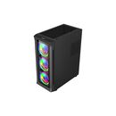 Carcasa spacer – gaming, middle tower, atx, „shield", fara sursa, sticla securizata, 4 x argb fan, hub, telecomanda, usb 3.0 x 1, usb 2.0 x 2, hd-audio, jack 3.5mm x 2,  Carcase | electropc.ro