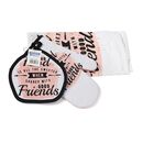 Set 3 pcs bucatarie 100% bbc-briosa roz,  Seturi Textile Bucatarie | electropc.ro