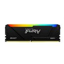 Memorie ram kingston fury beast rgb, dimm, ddr4, 64gb, 3600mhz, cl18, 1.35v, kit of 2, rgb lighting,  Memorii RAM Desktop | electropc.ro