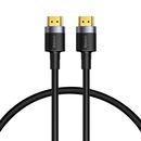 Cablu video baseus cafule, hdmi (t) la hdmi (t), rezolutie maxima 4k uhd (3840 x 2160) la 60 hz, conectori auriti, 1m, negru,  Cabluri periferice | electropc.ro