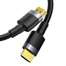 Cablu video baseus cafule, hdmi (t) la hdmi (t), rezolutie maxima 4k uhd (3840 x 2160) la 60 hz, conectori auriti, 1m, negru,  Cabluri periferice | electropc.ro
