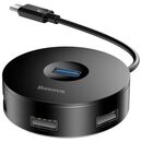 Hub extern baseus airjoy, negru,  Hub-uri USB | electropc.ro