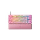 Tastatura razer huntsman v2 tenkeyless (red switch), cu fir, roz,  Tastaturi | electropc.ro