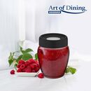 Borcan depozitare sticla  cu capac, 580 ml, art of dining by heinner ( mix doua culori in bax rosu/negru),  Boluri & Cutii alimente | electropc.ro
