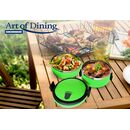 Caserola termica dubla,   2x0.7l, verde, art of dining by heinner,  Boluri & Cutii alimente | electropc.ro