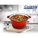Ceaun din  fonta emailat, 22 x 13 cm , 3l, cooking  by heinner,  Tavi copt | electropc.ro