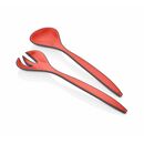 Pachet : doua boluri ovale  bicolore 14 / 25 cm + set lingura si furculita pentru salata, rosu, art of dining by heinner,  Accesorii bucatarie | electropc.ro