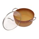 Semioala aluminiu+capac 28x12.5 cm, 6l, cerÂmica do brazil, cooking by heinner,  Tavi copt | electropc.ro