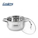 Semioala inox+capac, 22 x 12.5 cm, 4.7 l, amira, cooking by heinner,  Tavi copt | electropc.ro