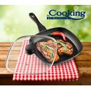 Tigaie grill aluminiu+capac, 28x4cm, black sand, cooking  by heinner,  Tigai si seturi | electropc.ro