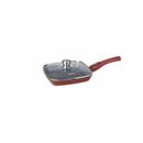 Tigaie grill aluminiu turnat+capac 24x4 cm,calabria, cooking by heinner,  Tigai si seturi | electropc.ro
