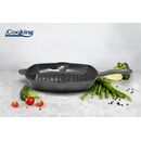 Tigaie grill fonta emailata  26.5 x 4.5 cm, marble grey, cooking by heinner,  Tigai si seturi | electropc.ro