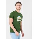 Tricou casual moldoveanu barbati bottle green-l,  Tricouri | electropc.ro