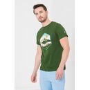 Tricou casual moldoveanu barbati bottle green-m,  Tricouri | electropc.ro
