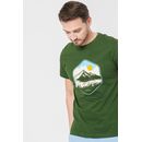 Tricou casual moldoveanu barbati bottle green-m,  Tricouri | electropc.ro