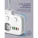 Prelungitor cu protectie serioux qc3.0. parametri nominali: 2500w-10a(max) 250v intrare: ac100-250v 10a 50/60hz ieșire pd: 5v=3a 9v=2.22a 12v=1.67a 20w (max) ieșire qc: 5v-3a 9v=2a 12v=1.5a 18w (max) ieșire auto-id: 5v-2.4a 12w (max) putere totală: 20w ma,  Prelungitoare | electropc.ro
