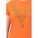 Tricou  cerb familie femei orange-xs,  Tricouri | electropc.ro