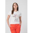 Tshirt casual f doamna cu... white-m,  Tricouri | electropc.ro