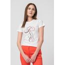 Tshirt casual f doamna cu... white-m,  Tricouri | electropc.ro