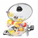 Set 3 capace,sticla,24/22/20 cm, vanora home,  Oale si cratite | electropc.ro