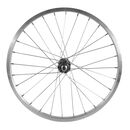 Roata fata luna 20'', 406x21, alu simplu, argintie natur, v-brake cn, butuc simplu argintiu, 28h, 3/8 old 13461,  Piese ciclism | electropc.ro