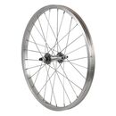 Roata fata luna 20'', 406x21, alu simplu, argintie natur, v-brake cn, butuc simplu argintiu, 28h, 3/8 old 13461,  Piese ciclism | electropc.ro