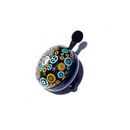 Sonerie ding-dong pegas 80mm, model 2, otel, negru cu bleu+portocaliu,  Accesorii ciclism | electropc.ro