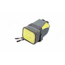 Borseta sa pegas cu semnalzare 30led, culoare led galben rosu, baterie litiu reincarcabila 650mah, 180x120x110mm, gri galben,  Accesorii ciclism | electropc.ro