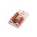 Mansoane piele pegas g-311, 33mm, 125mm(s)/90mm(d), logo laser, inel blocare, emblema pegas metalica, miere,  Piese ciclism | electropc.ro