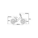 Metal balance bike, seven, model frozen, 12 inch, multicolor,  Biciclete | electropc.ro